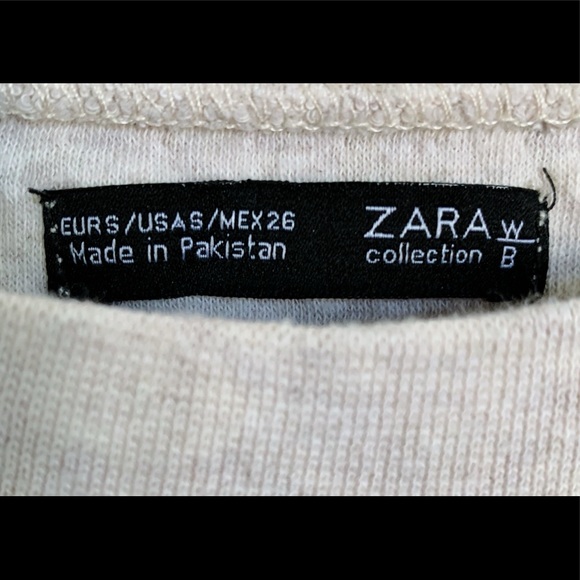 Cream Zara Sweatshirt (S) - Picture 5 of 5